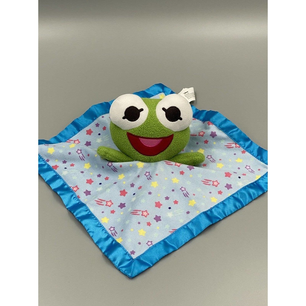 Disney Kermit the Frog Lovey Security Blanket Rattles Plush Muppet Babies